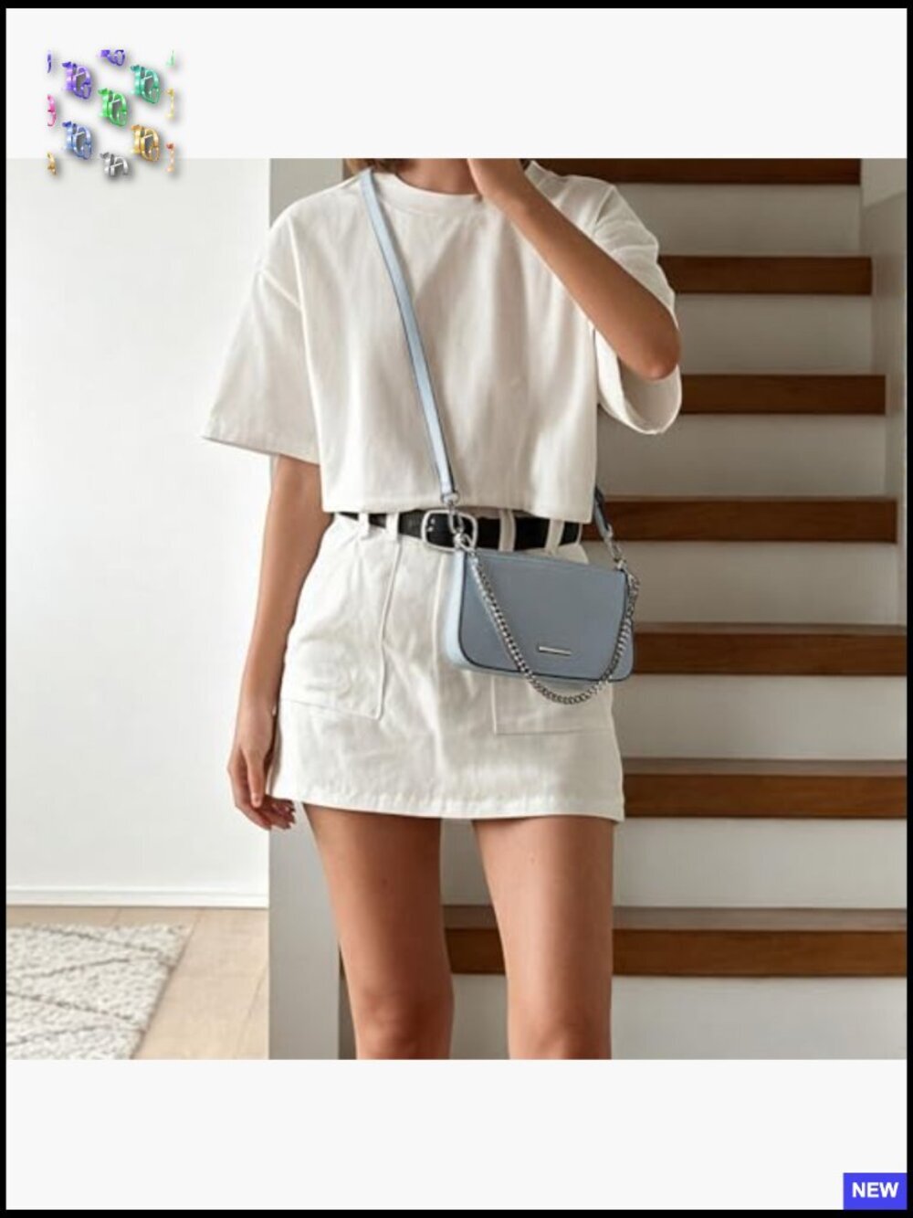 Small Crossbody Bag for Women – Vegan Leather Adjustable Strap Mini Purse - Picture 2 of 5